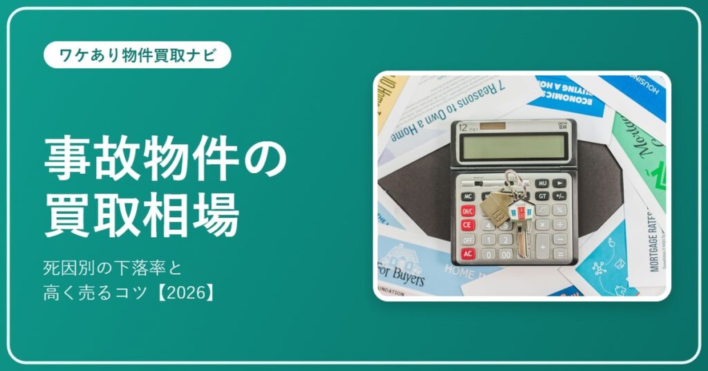事故物件の買取相場 死因別の下落率と高く売るコツ